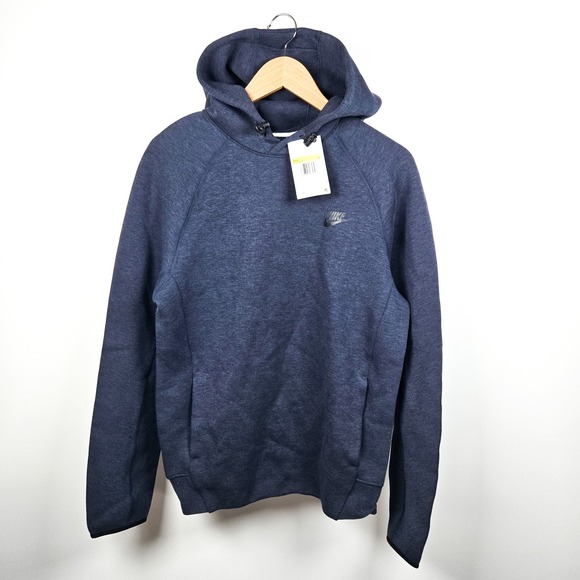 Nike Sportswear Tech Fleece Hoodie Obsidian FB8016-473 Mens Small S Blue - Picture 1 of 7